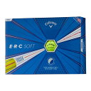 キャロウェイ ERC SOFT ゴルフボール イエロー 1ダース(12個入り) 【日本正規品】 ゴルフ