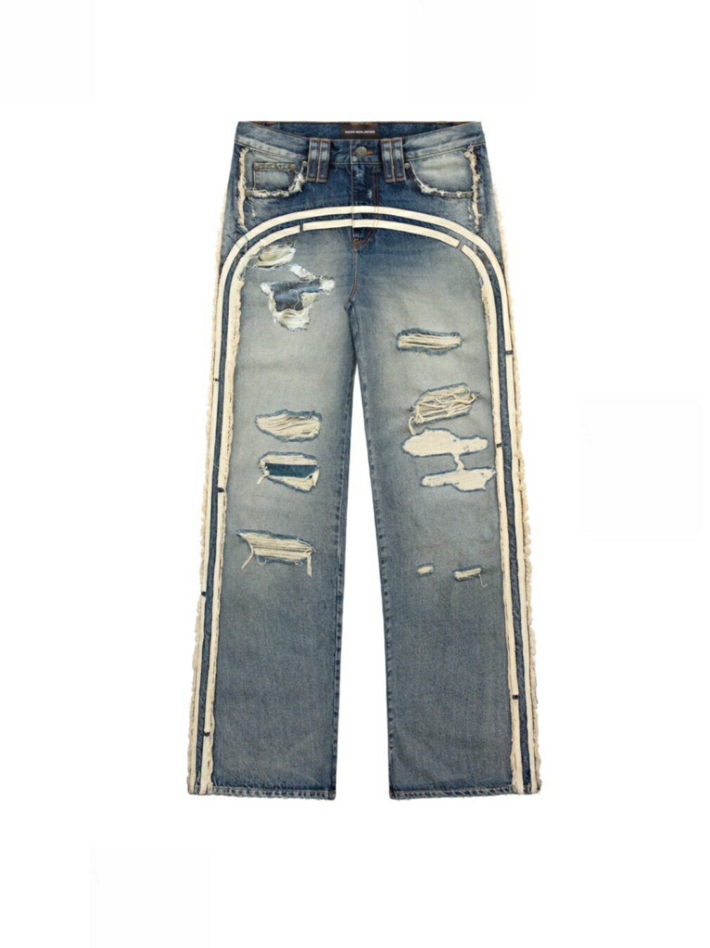 正規品 【 RACER WORLDWIDE Track Jeans 】 レーサーワールドワイド パンツ ジーンズ デニム ジーパン デニムパンツ セットアップ 個性派パンツ 春服 夏服 秋服 冬服 Pressing pressing プレッシング プレッシングウェブショップ vandy the pink tripp nyc unknown london