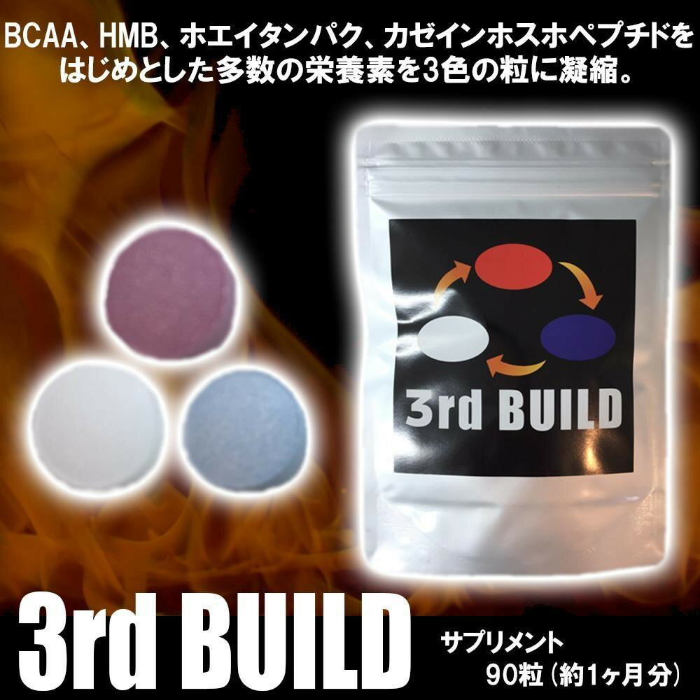 【3rd BUILD(サードビルド) サプリメント 90粒(約1ヶ月分)】※発送目安:7〜10日 P16Sep15、fs04gm、【RCP】