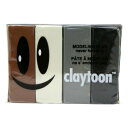 MODELING CLAY(モデリングクレイ) claytoon(クレイトーン) カラー油粘土 4色組(ニュートラル) 1Pound 3個セット [ラッピング不可][代引不可][同梱不可]