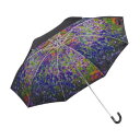 ユーパワー 名画折りたたみ傘(晴雨兼用) モネ「モネのアイリスガーデン」 AU-02507