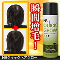 【NBクイックヘアグロー】天然“竹炭”の超微粉末（1ミクロン）が、細くなった髪に素早く密着。ボリュームのある自然な仕上がりに。【楽ギフ_包装】【RCPsuper1206】【0603superP10】NBクイックヘアグロー