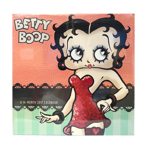 BETTY BOOP　LPサイズ　ウォールカレンダー　2017年 11648【ベティ　20…...:pretzel:10014024