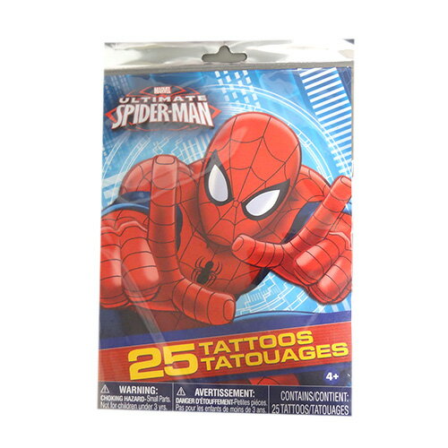 スパイダーマン タトゥーシール 25個 11691 SPIDERMAN MARVEL タトゥー ステ...:pretzel:10014060