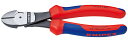 クニペックス(KNIPEX)強力型斜ニッパー160mmコンフォートハンドル〔7402-160〕7402160