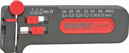 クニペックス（KNIPEX）小型ワイヤーストリッパー〔1280-100〕1280100...:pro-tool:10003866