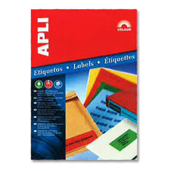 【APLI（アプリ）】マルチプリンタ対応用紙 A4 カラーラベル印刷 24面 レッド （A…...:prodeco:10004839