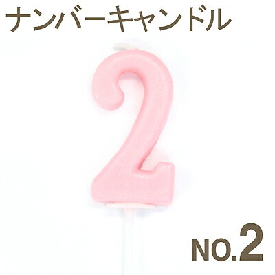 《カメヤマ》バラエティキャンドルナンバーキャンドル No.2【1個入り】