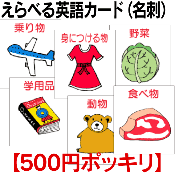 フラッシュカードえらべる英語カード【500円ポッキリ】【その2】英語教材 学習 英単語 教育 発音 ...:progami:10001451