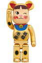 BE@RBRICK 招き猫 ペコちゃん 金メッキ弐 1000%