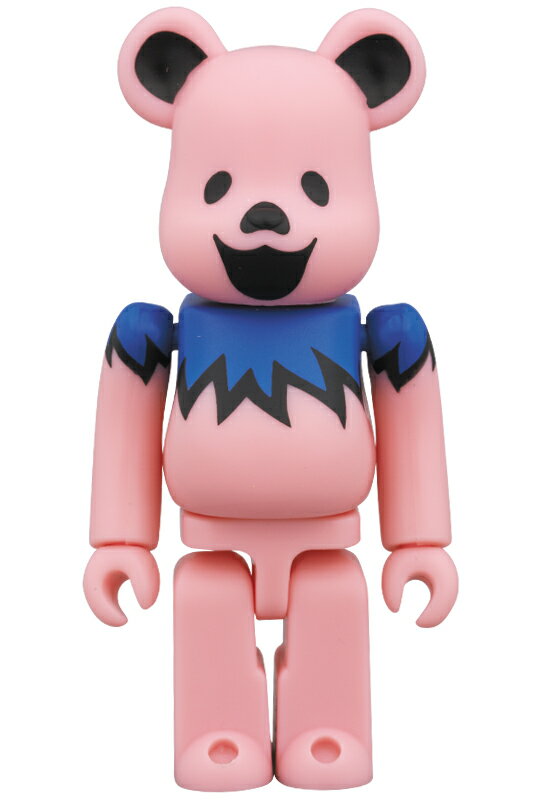 BE@RBRICK GRATEFUL DEAD DANCING BEARS PINK 100%