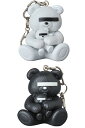 KEYCHAIN UNDERCOVER BEAR WHITE／BLACK