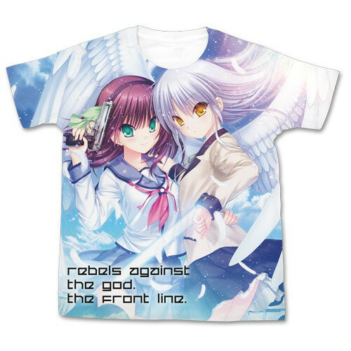 【送料無料対象商品】コスパ Angel Beats!-Operation Wars- ゆり&かなでフルグラフィックTシャツ WHITE 【ネコポス/DM便対応】