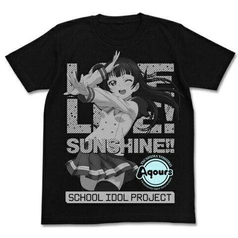 【送料無料対象商品】コスパ ラブライブ！サンシャイン!! 津島善子Tシャツ BLACK【ネコポス/DM便対応】