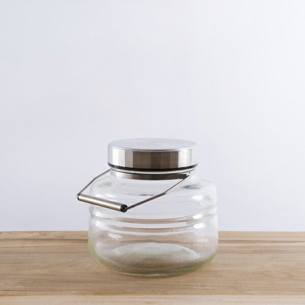 アデリアグラス　メタルキャップコンテナー　2L　/　ADERIA　GLASS　Metal　Cap　Container　/　ガラス瓶 保存瓶 日本製 梅酒 果実酒 梅干し らっきょう漬け 保存食 お米 雑穀 米びつ