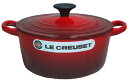 ル・クルーゼ（Le Creuset） ココットロンド 18cm チェリーレッド【国内正規品】