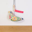 真工藝 木版手染めぬいぐるみ 野鳥シリーズ 花バト ハト