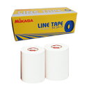 【MIKASA】ミカサ ラインテープ 伸びるタイプ 1箱 100mm×20m×2巻 白ltv-100wh