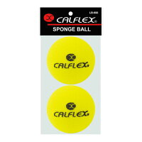 あす楽CALFLEX・カルフレックススポンジボール 2球入り LB-600(テニス ボール スポンジ ジュニア用 やわらか 安全 初めて)の画像