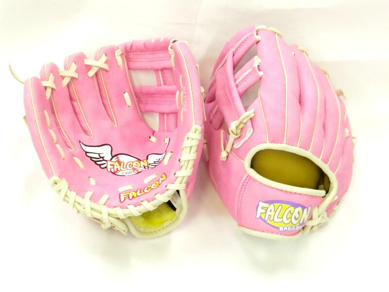 【ピンクのグローブ】【初めての野球】【初めてのグローブ】【左用】カラーリングがかわいい！ファルコン　キッズ用グローブ　SSサイズ【SBZcou1208】
