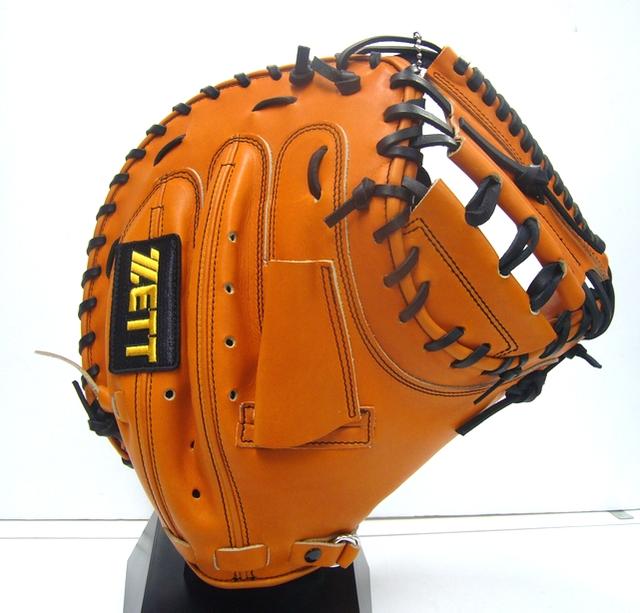 ZETT（ゼット） 一般硬式用キャッチャーミット プロステイタスオーダーサンプル限定品[阪神・矢野 燿大 モデル]　捕手用　右投げ用　オークブラウン（紐ブラック）　BPCPRO26【smtb-td】