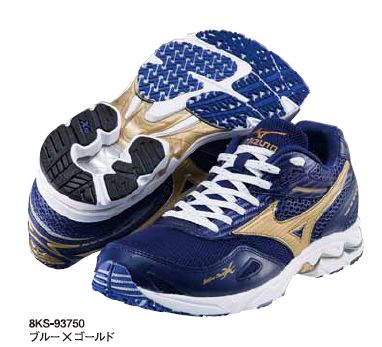 【☆超特価セール☆50％OFF☆半額☆】mizuno（ミズノ）　ランニングシューズ　ウエーブイダテンX3 （レーシング）　（50）ブルーxゴールド 　(8KS93750)