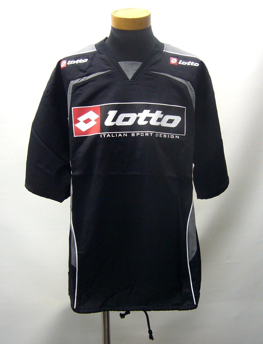 lotto(ロット)　半袖トライアルジャケット　（BLK）ブラック　LSW8201S　[サッカー フットサル ウェア]  【マラソン201207_趣味】