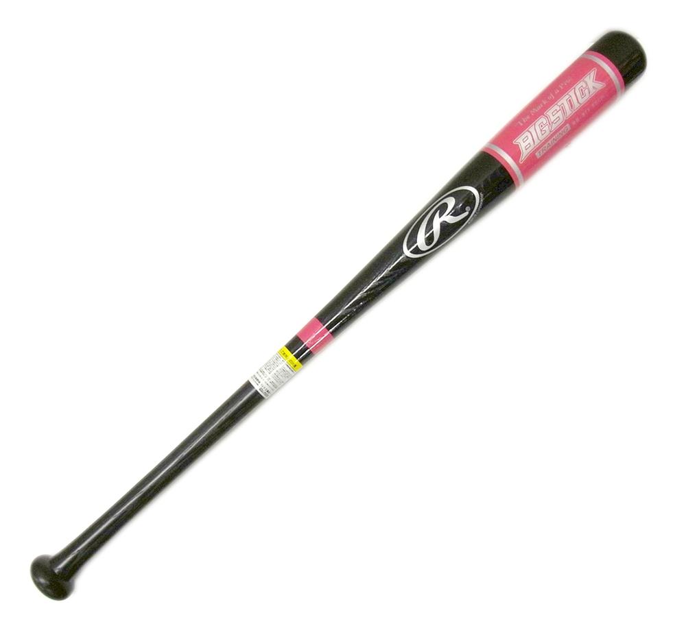 Rawlings(ローリングス)　素振り兼ティーバッティング可能トレーニング用バット　BIG STICK TRAINING　（S85）85cm/1100g平均　（9019）ブラック×ピンク　RB-971