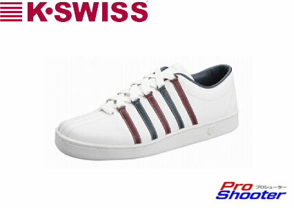 【送料無料】K-SWISS(ケースイス)THE CLASSIC ザ クラシック ローカット 02248J03MEN’S （メンズ） ホワイト/レッド/ネイビー