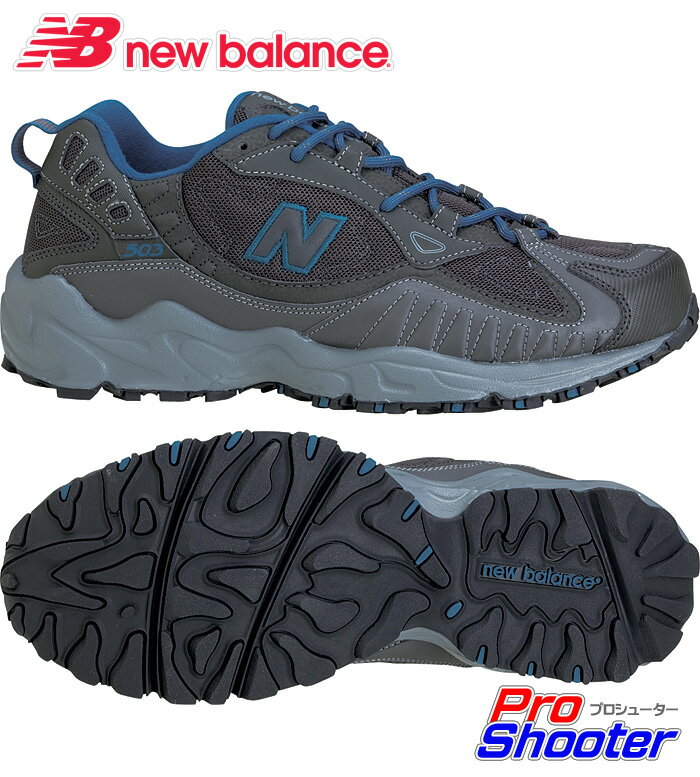 【送料無料】newbalance(ニューバランス)MT503J ダークグレー/ブルー(DB)トレイルランニング WIDTH(靴幅)：2E