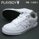 PLAYBOY Bunny プレイボーイ バニー レディース スニーカー PB-1001 ホワイト/シルバー入学準備