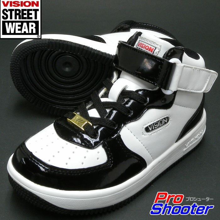 レビュー記入で★楽天ポイント10倍★VISION(ビジョン)RYUJI2 KIDS（キッズ） VKR-026WHITE/BLACK（ホワイト/ブラック）購入特典：VISIONオリジナルステッカープレゼント10P_0802