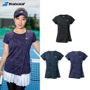 バボラ Babolat テニスウェア レディース VS ショートスリーブシャツ VS SHORT SLEEVE SHIRT BWG2371 2022FW【レビュー特典対象】