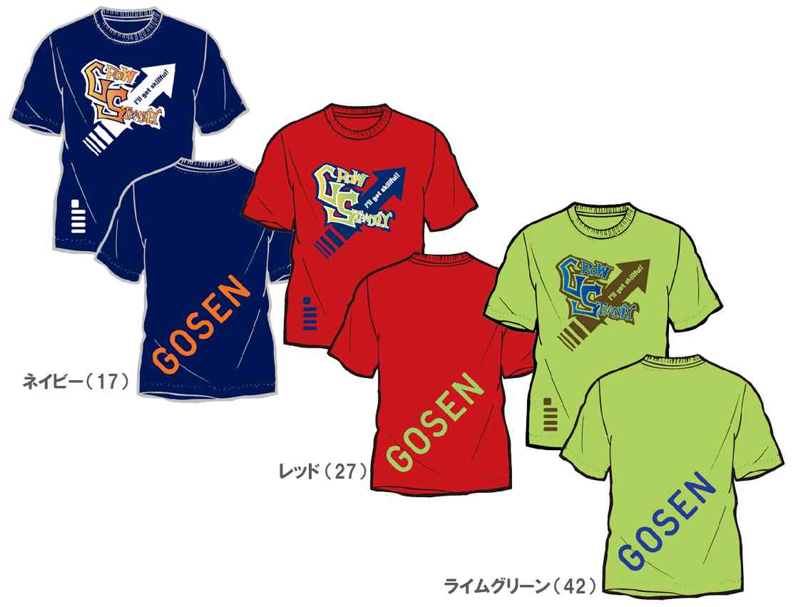 【2012新製品】GOSEN（ゴーセン）【2012年春企画Tシャツ『GROW STEADILY』 J12P13】ウェア 【2012SS】