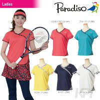 PARADISO（パラディーゾ）「レディース半袖ゲームシャツ ICL05A」テニスウェア「2017FW」[ポスト投函便対応]の画像