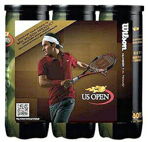 『即日出荷』Wilson（ウイルソン）【US OPEN EXTRA DUTY（エクストラ・デューティ）Federer　3缶パック〔9球〕 WRT107100P-3】テニスボール