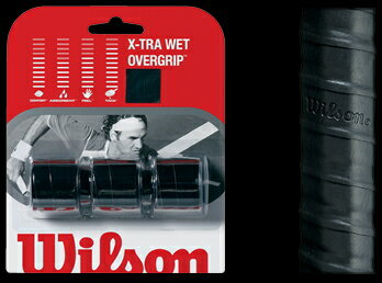 『即日出荷』Wilson（ウイルソン）X-TRA WET OVER GRIP 3本入り（エクストラ・ウェット・オーバーグリップ）Z4727 グリップテープ