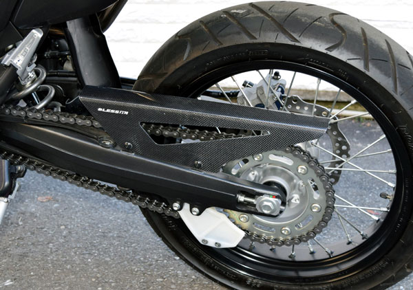 CRF250M【HONDA】カーボン チェーンガード 光沢クリア塗装済み品 BLESS R's【brs_crf250m_004b】CRF 250 M ホンダ