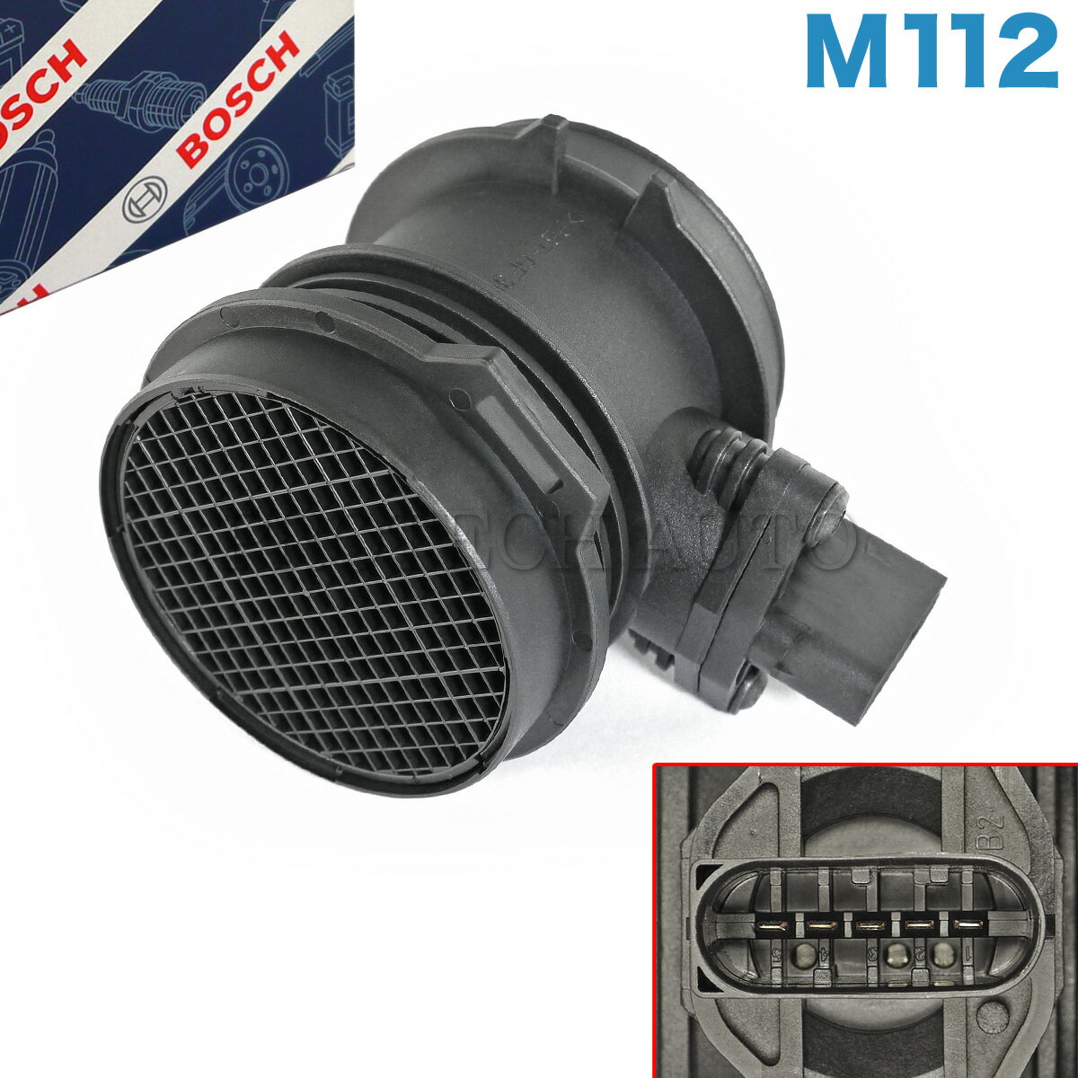BOSCH製 ベンツ Cクラス W202 W203 エアマスセンサー M112 V6 エンジン用 1120940048 0280217515 0280217516 C240 C280 C320