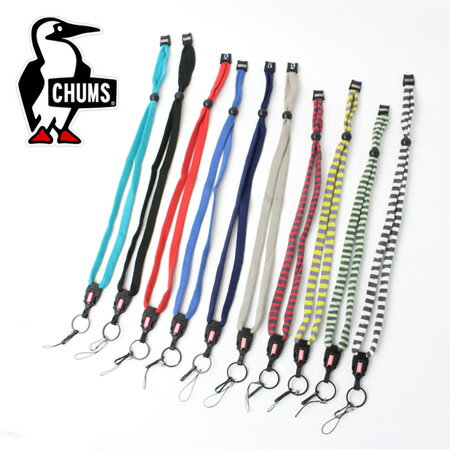 【あす楽】CHUMS チャムス LANYARD ORIGINAL ランヤード オリジナル ネックストラップ / ネック ストラップ スウェット カラフル ボーダ...