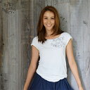 ヨギーサンクチュアリ ヨガウェア トップス airy print scoop neck T 【ヨガウェア トップス Tシャツ レディース ヨガ ピラティス ウェア かわいい トップス yoggy sanctuary】