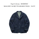 Nigel Cabourn - MODIFIED MALLORY JACKET WASHABLE WOOL - NAVY K iCWFP[{ MOD }[WPbg lCr[