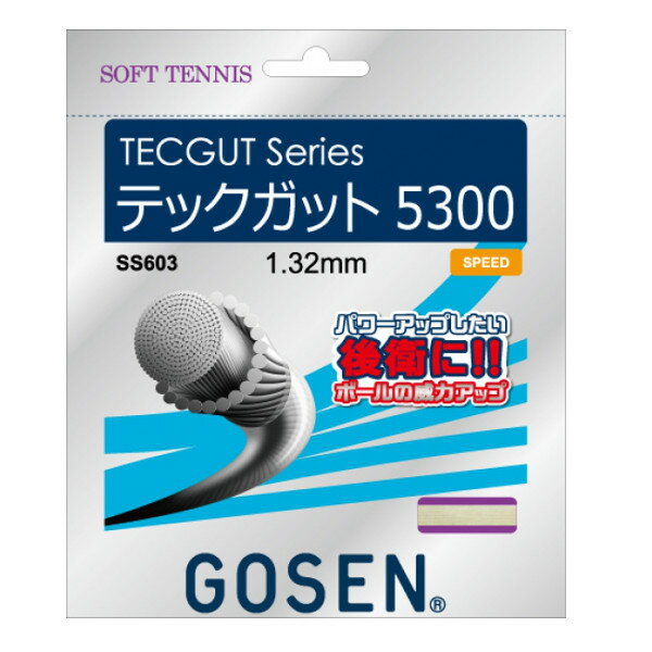 簡易配送可◆GOSEN◆テックガット　テックガット　5300　SS603　ソフトテニスストリング　ゴーセンの画像