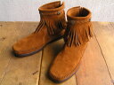 _MINNETONKA(ミネトンカ)HI TOP BACK ZIP BOOTハイトップバックジップブーツショートブーツ Brown #292【正規品】