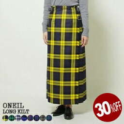 【30%OFF】オニールオブダブリン/O'NEIL OF DUBLIN ロングキルトスカート 91cm ウールキルトスカート ロングスカート LONG KILT 12491 レディース【コンビニ受取可能】[<strong>ss1204</strong>]【a*】