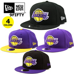 <strong>ニューエラ</strong> <strong>キャップ</strong> レイカーズ 9FIFTY NBA NEW ERA (帽子/ロサンゼルス/LOS ANGELES/LAKERS/ゴルフ/バスケットボール/スナップバック/平ツバ/メンズ/レディース/ブラック/パープル）