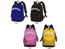 CO&LUベースDパック【ブラック】 (CO&LU)ココルル 刺しゅうロゴがかわいいシンプルなリュック デイパック 通学 旅行 中学 高校