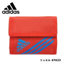 アディダス リュエル かぶせ 財布 レッド 二つ折り財布 三...