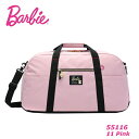 ※ Barbie アッシュ トラベルボストン【ピンク】 バービー ボストンバッグ 旅行バッグ 55116 修学旅行 バッグ レディース 大容量 ナイロン