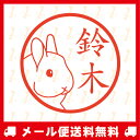 【メール便送料無料】イラスト入りネーム印(シャチハ